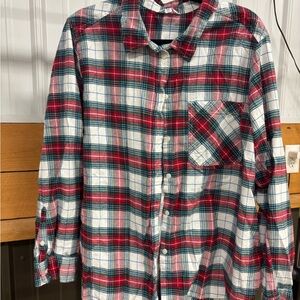 Women's Plaid Button Down Shirt